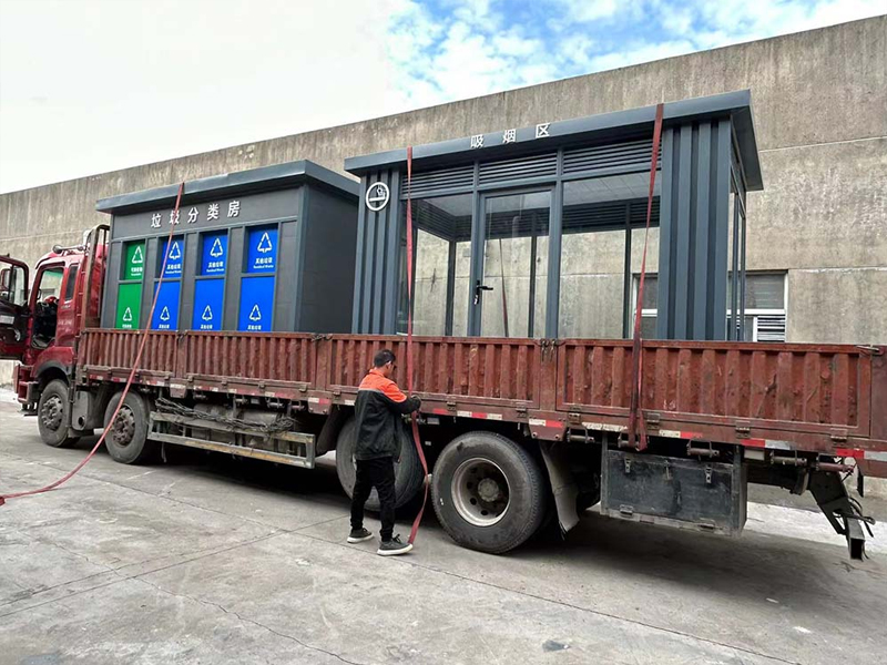 吸烟亭、垃圾分类房发货安徽