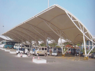 膜结构汽车棚