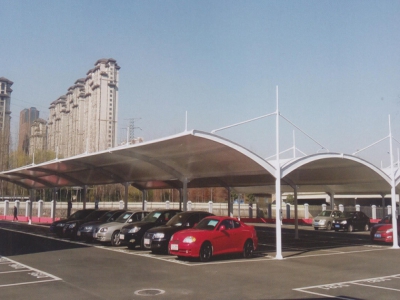 膜结构汽车棚